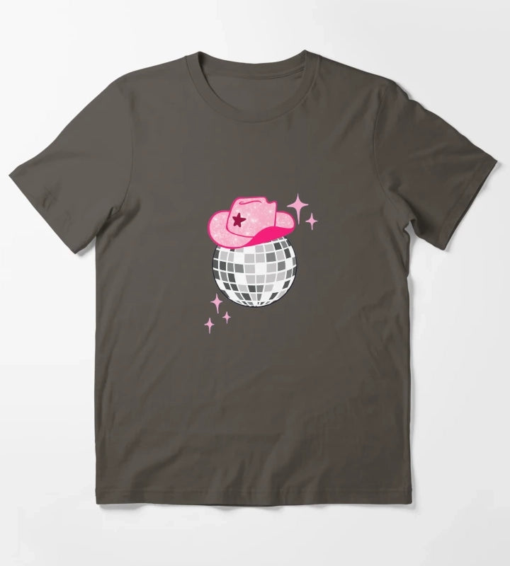 Disco cowgirl T-Shirt Dark Grey