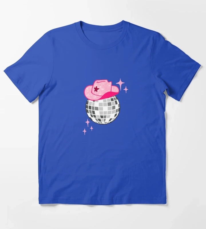 Disco cowgirl T-Shirt Blue