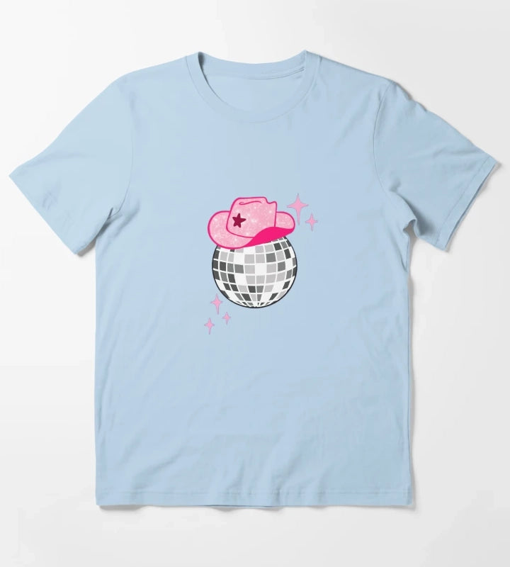 Disco cowgirl T-Shirt Sky Blue