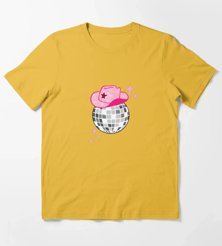 Disco cowgirl T-Shirt Yellow