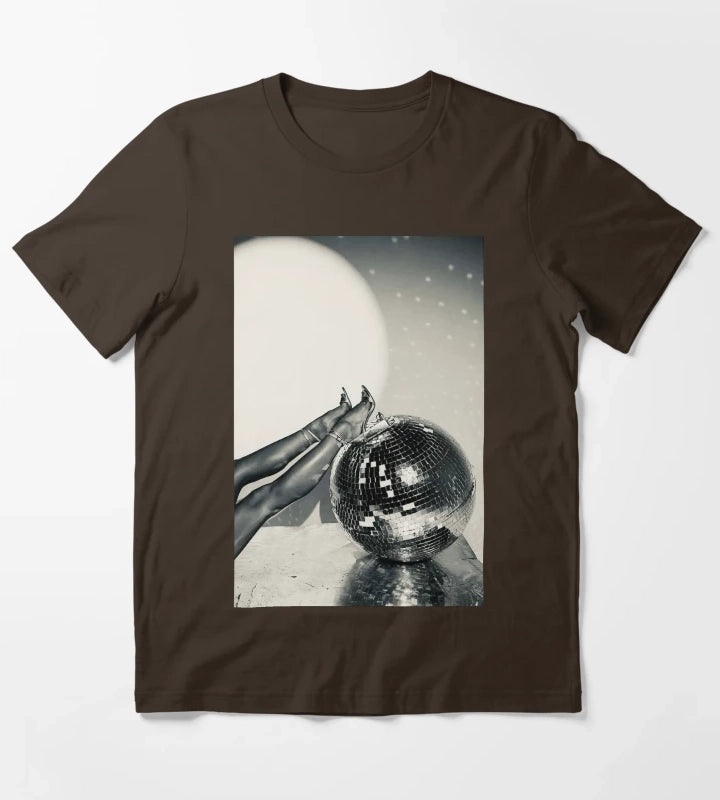 Disco girl T-Shirt Brown