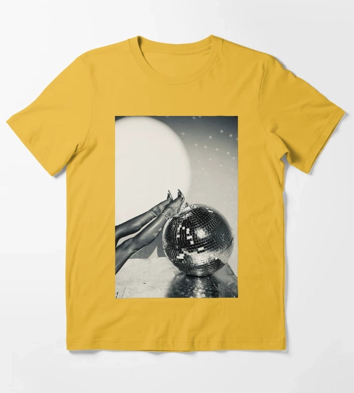 Disco girl T-Shirt Yellow
