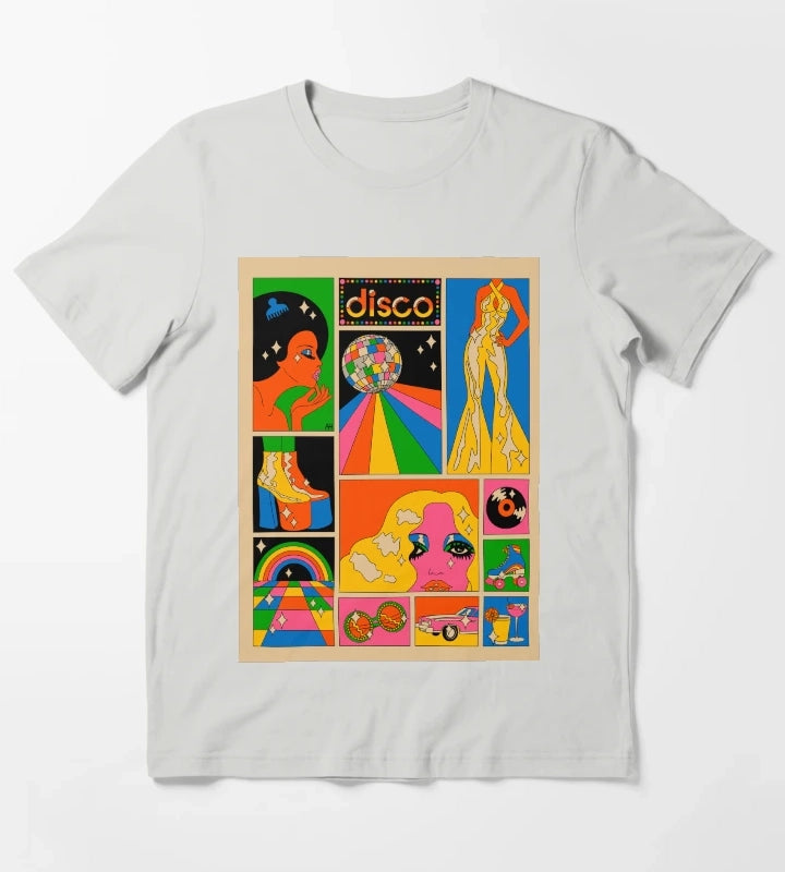 Disco mood T-Shirt Light Grey