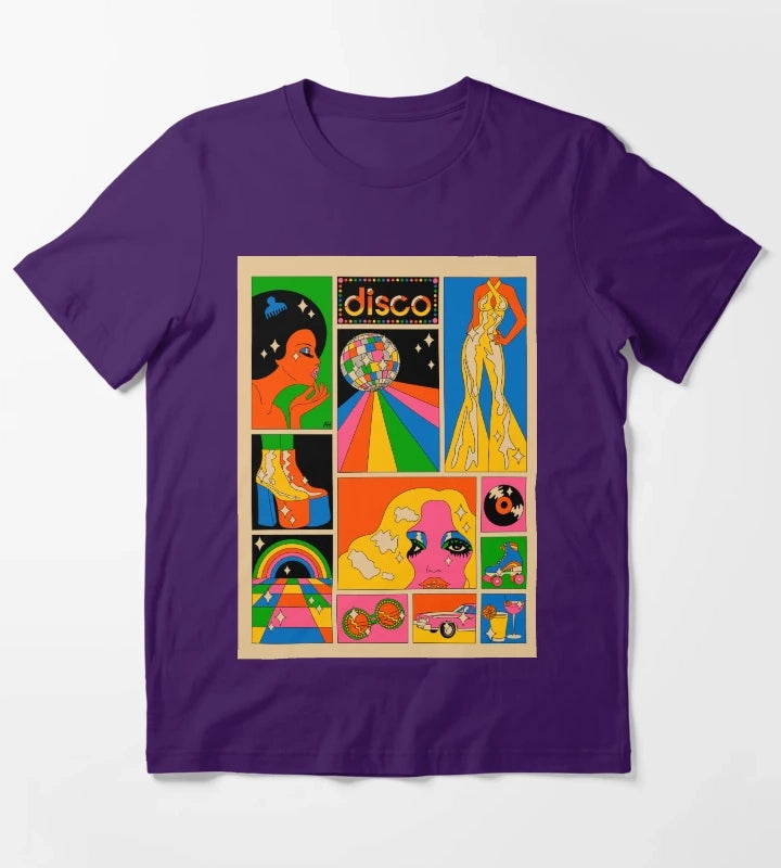 Disco mood T-Shirt Purple