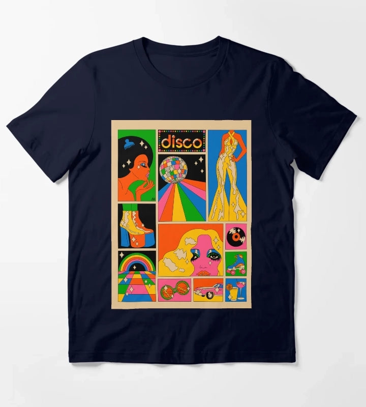 Disco mood T-Shirt Navy