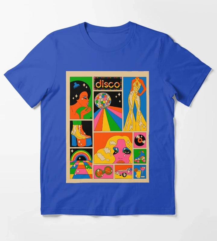Disco mood T-Shirt Blue