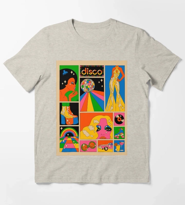 Disco mood T-Shirt Cream