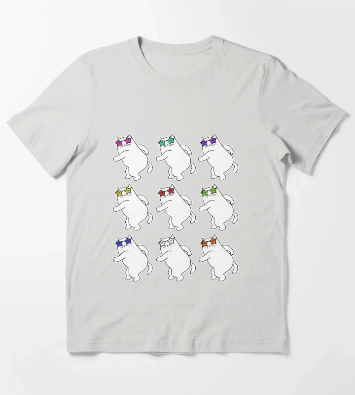 Disco pop art T-Shirt Light Grey