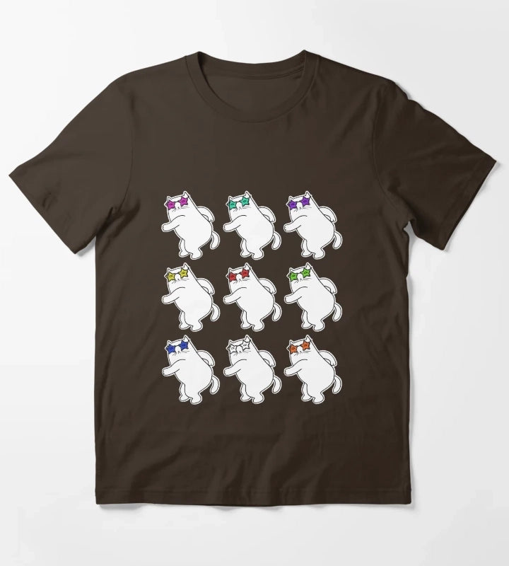 Disco pop art T-Shirt Brown