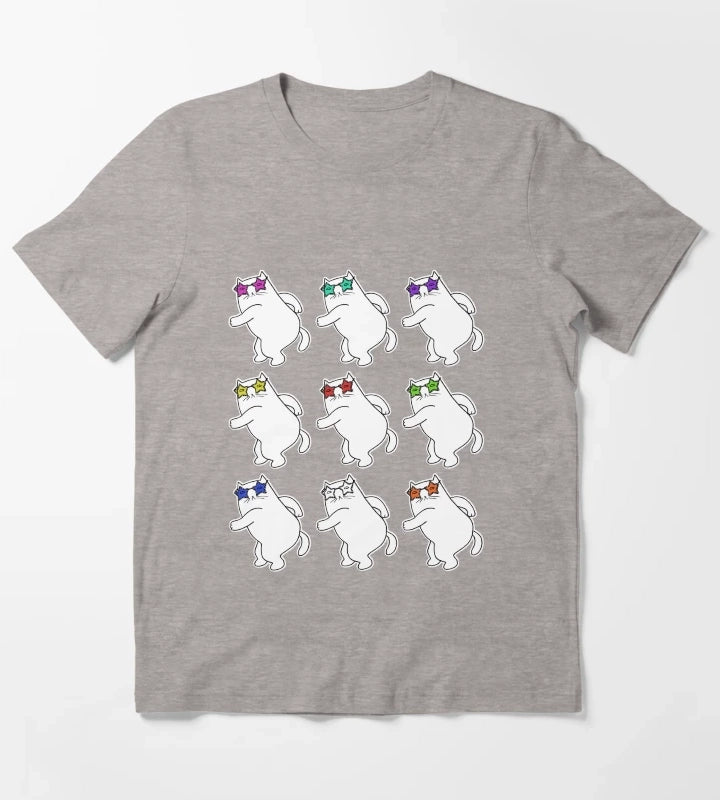 Disco pop art T-Shirt Heather Grey