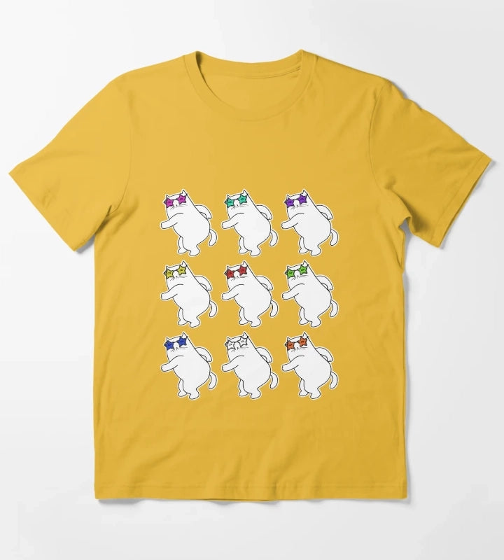 Disco pop art T-Shirt Yellow