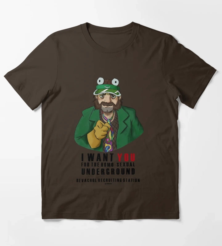 Disco recruitment T-Shirt Brown