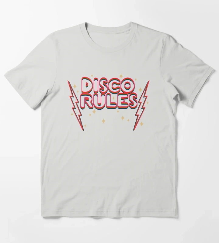 Disco rules T-Shirt Light Grey