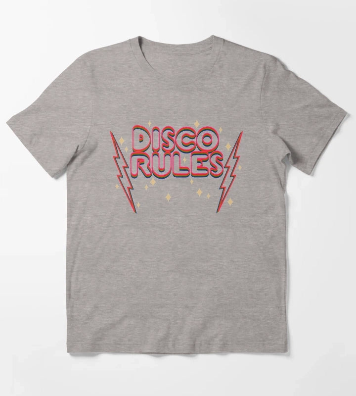 Disco rules T-Shirt Heather Grey
