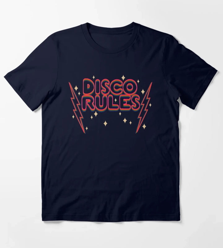 Disco rules T-Shirt Navy