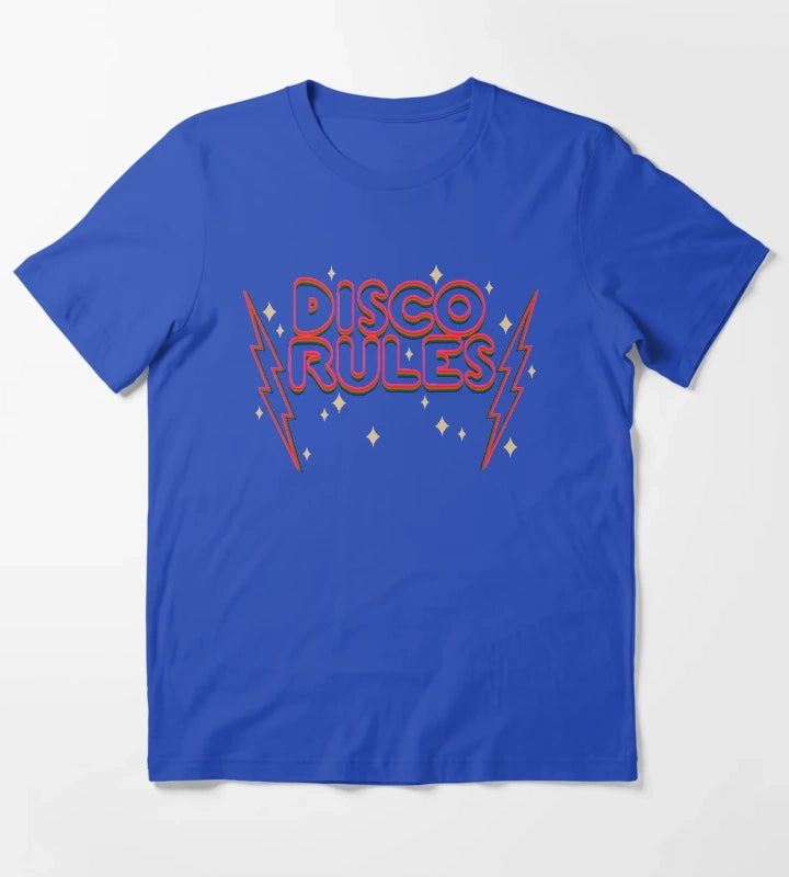 Disco rules T-Shirt Blue