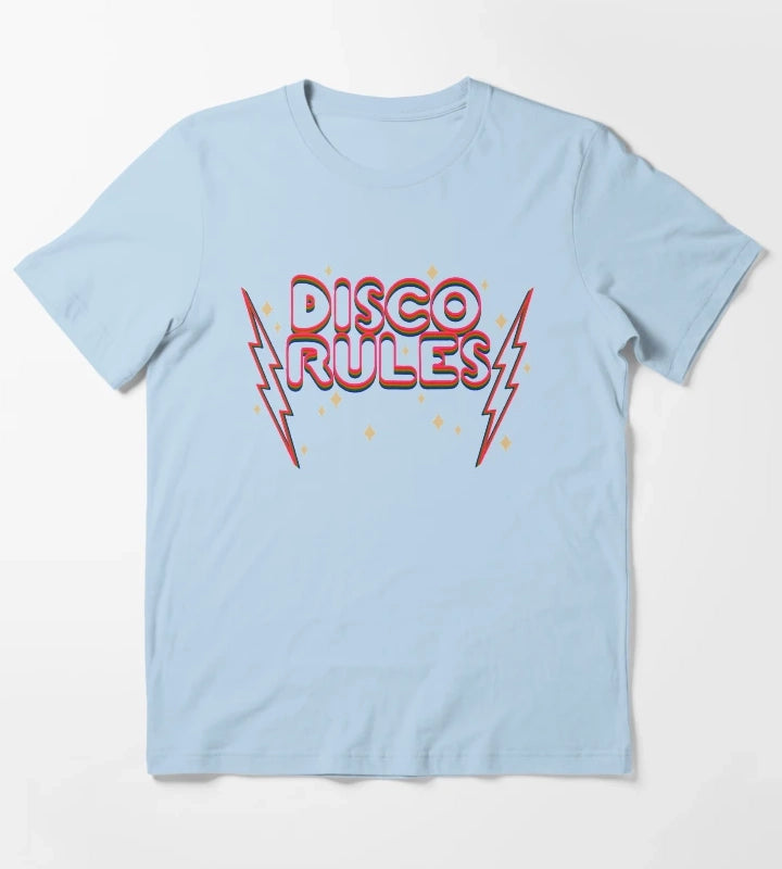 Disco rules T-Shirt Sky Blue
