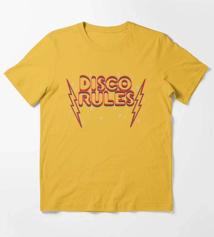Disco rules T-Shirt Yellow