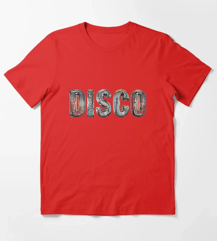 Discoball Disco T-Shirt Red