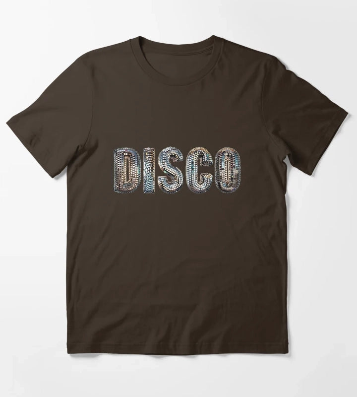 Discoball Disco T-Shirt Brown