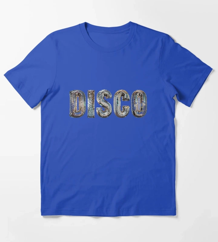 Discoball Disco T-Shirt Blue