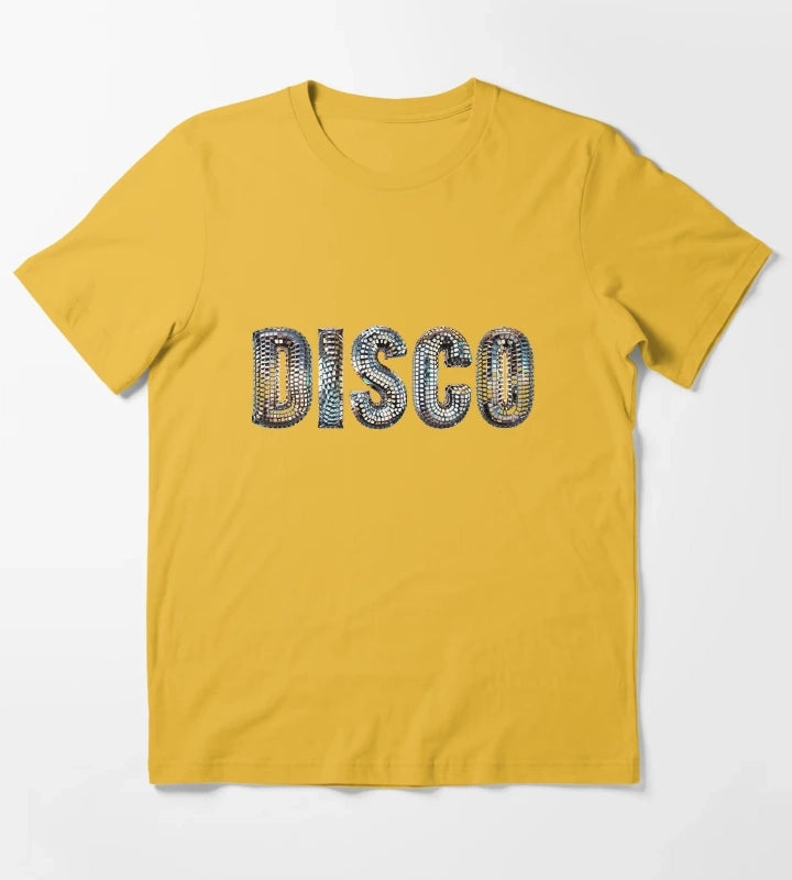 Discoball Disco T-Shirt Yellow