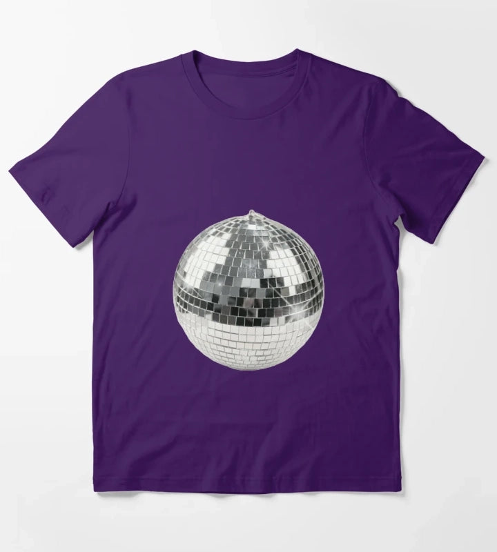 Discoball T-Shirt Purple