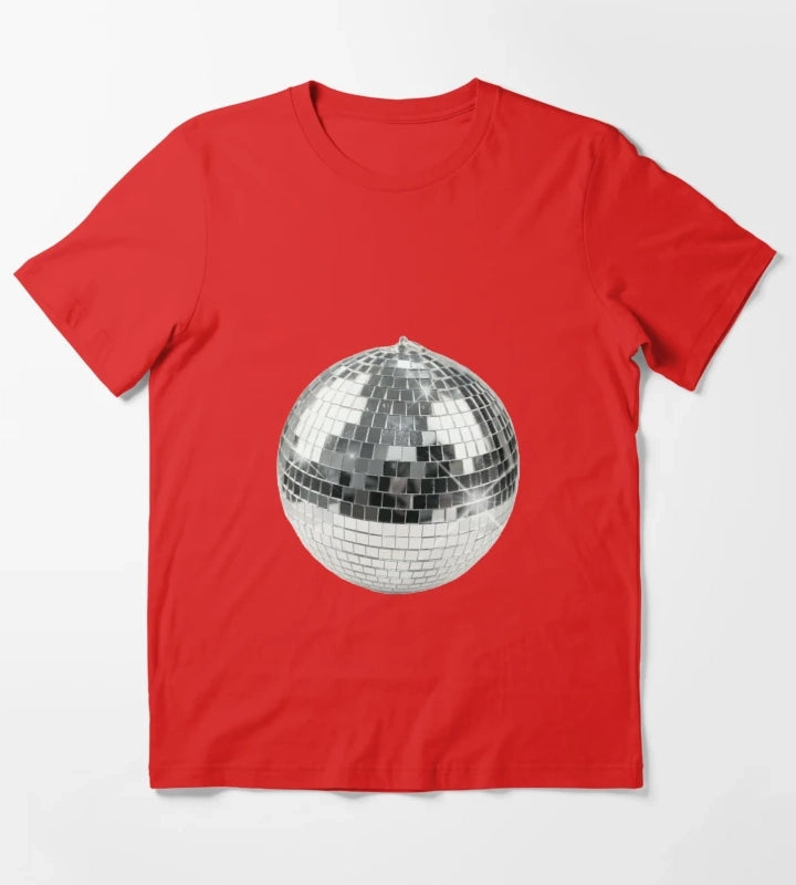 Discoball T-Shirt Red