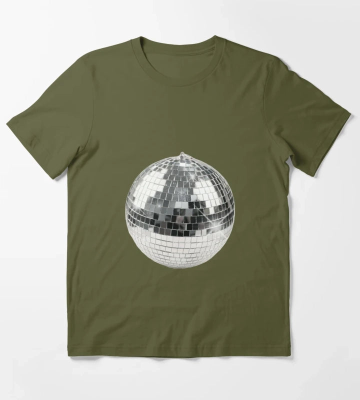 Discoball T-Shirt Olive Green