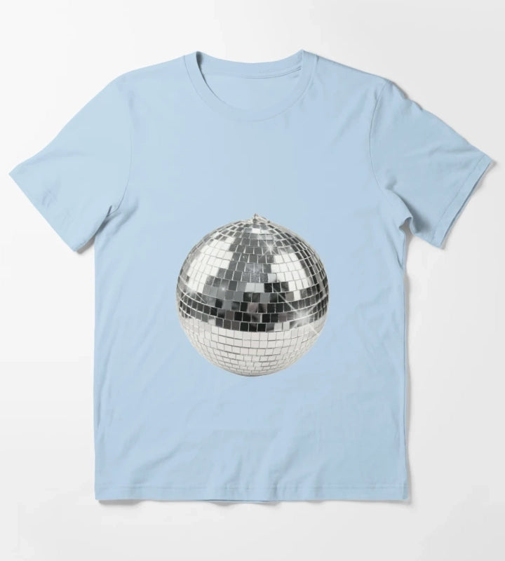 Discoball T-Shirt Sky Blue