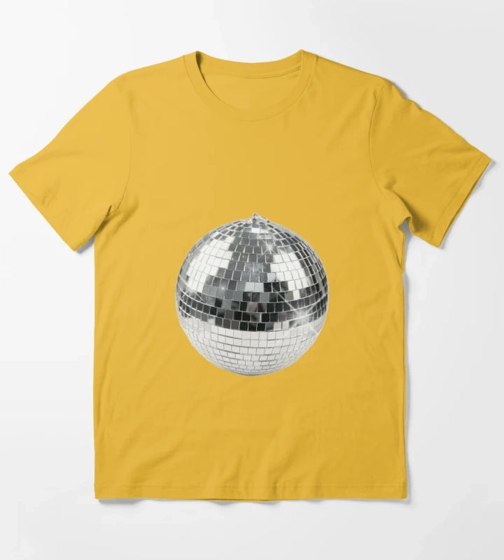 Discoball T-Shirt Yellow