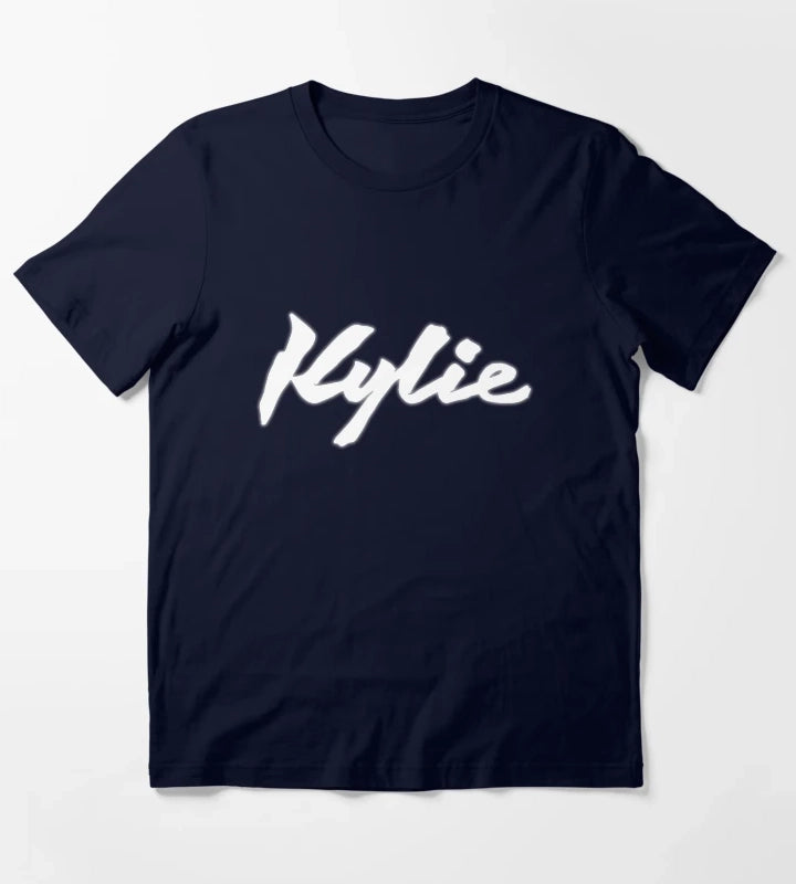 Discoera Kylie Signature White Glow on Black T-Shirt Navy