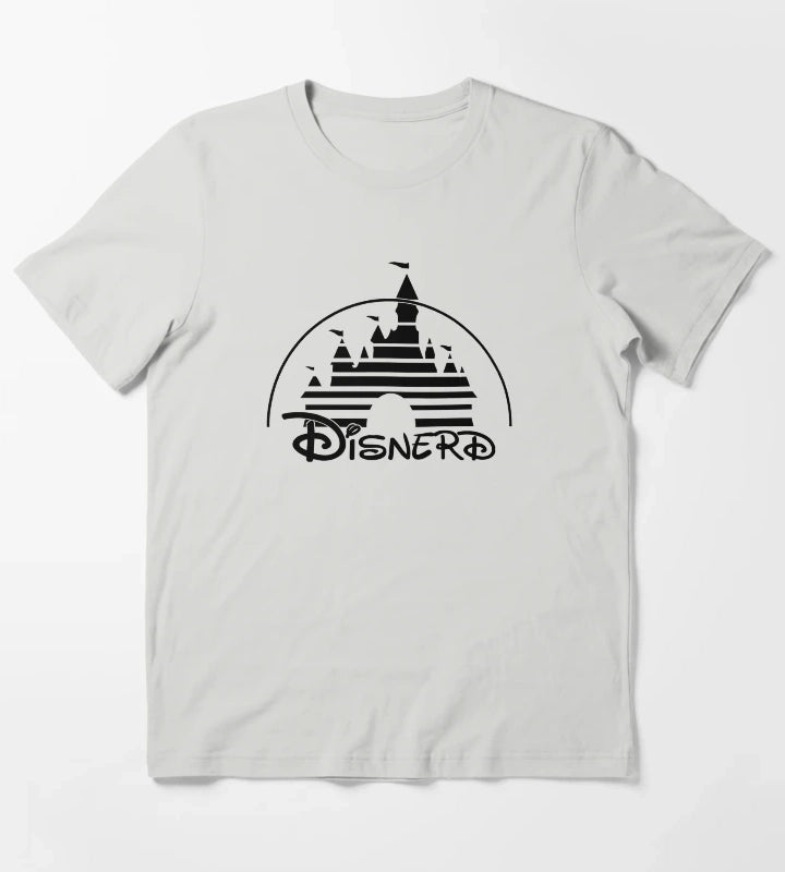 Disnerd Black T-Shirt Light Grey