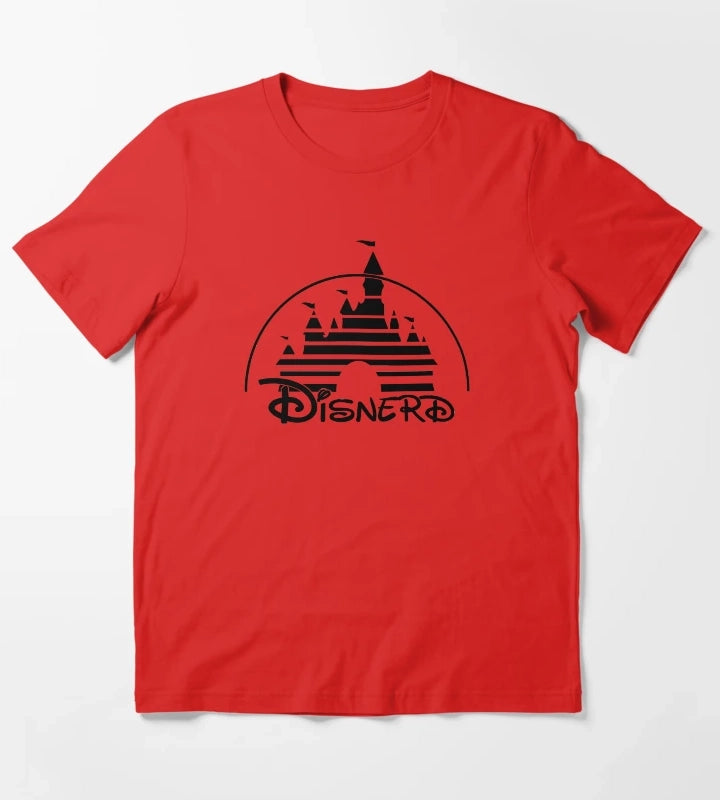 Disnerd Black T-Shirt Red