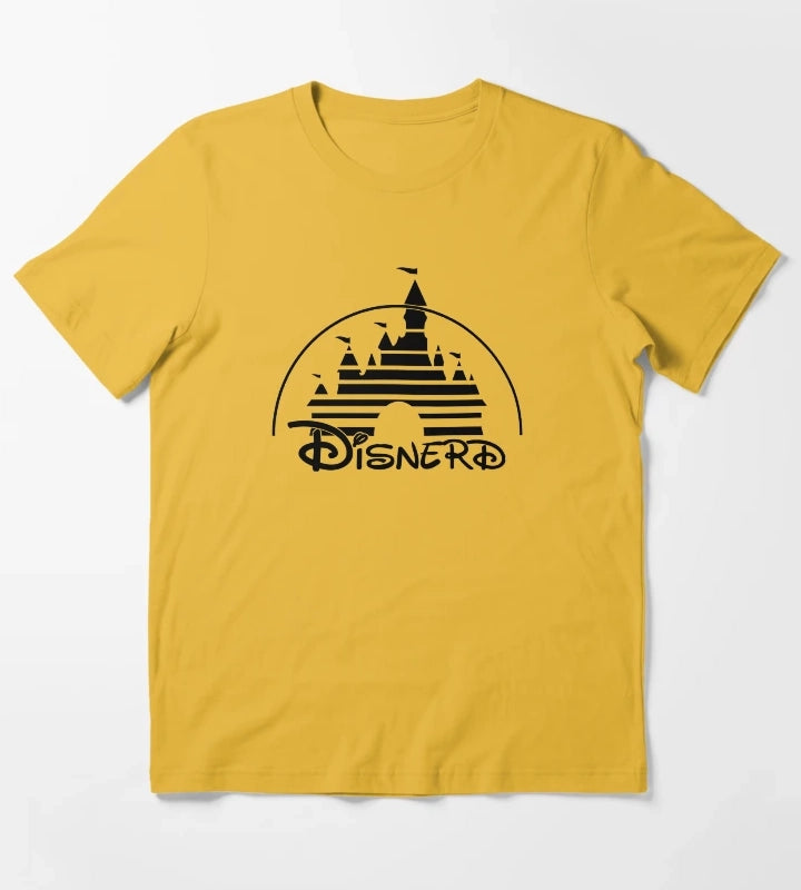 Disnerd Black T-Shirt Yellow