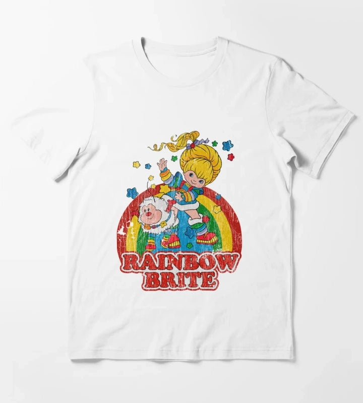 Distressed Rainbow T-Shirt White