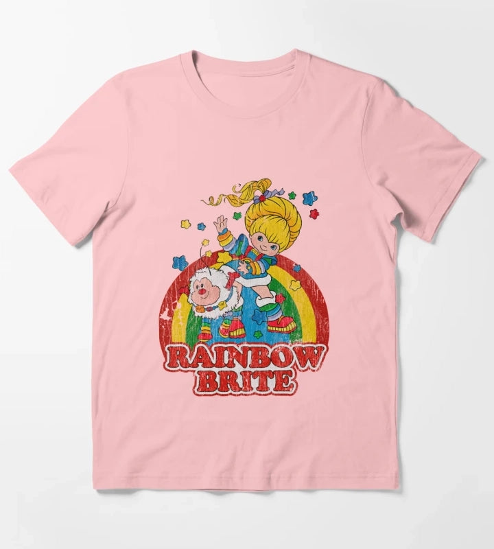 Distressed Rainbow T-Shirt Dark Grey