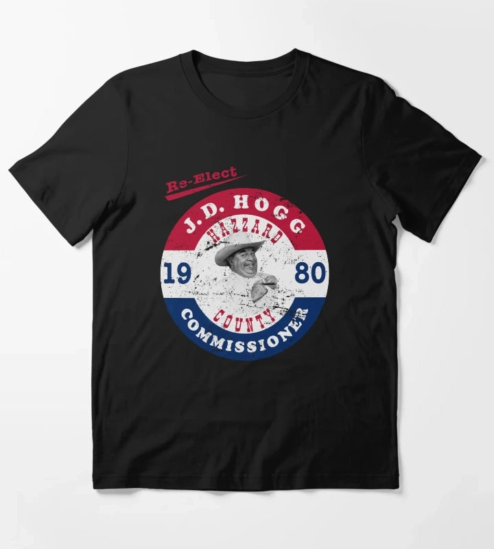 Distressed ReElect Boss Hog in 1980 T-Shirt