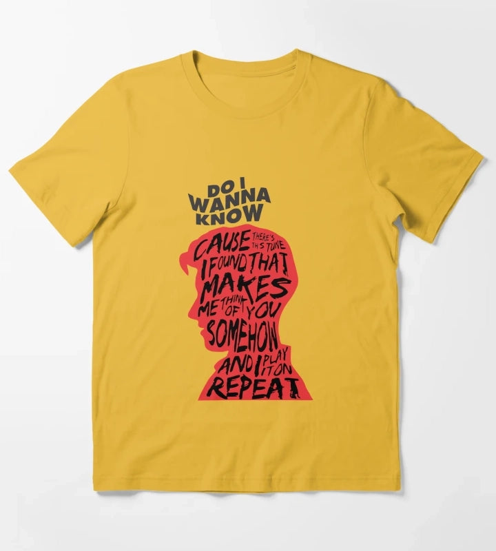 Do I Wanna Know T-Shirt Yellow