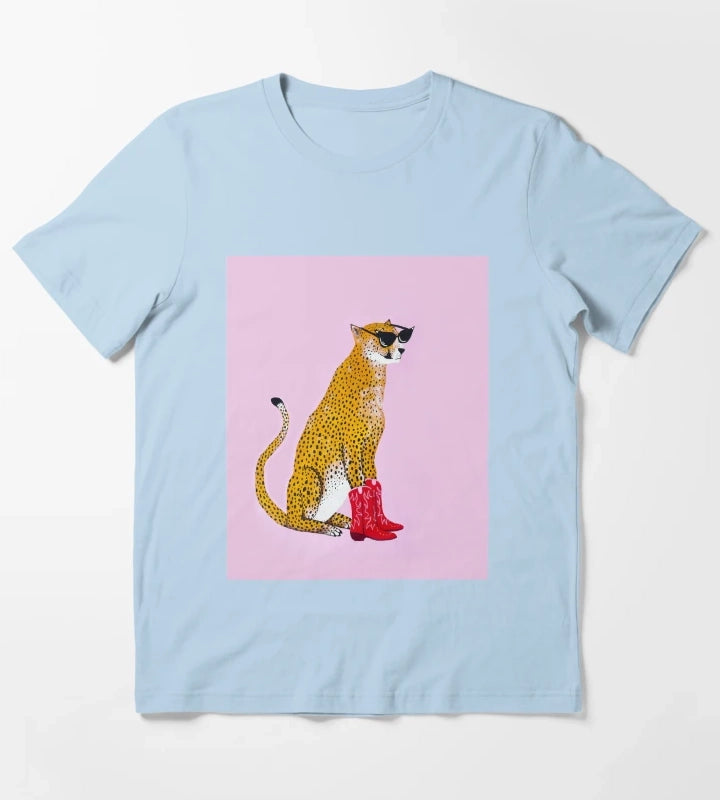 Do you Cheetah T-Shirt Sky Blue