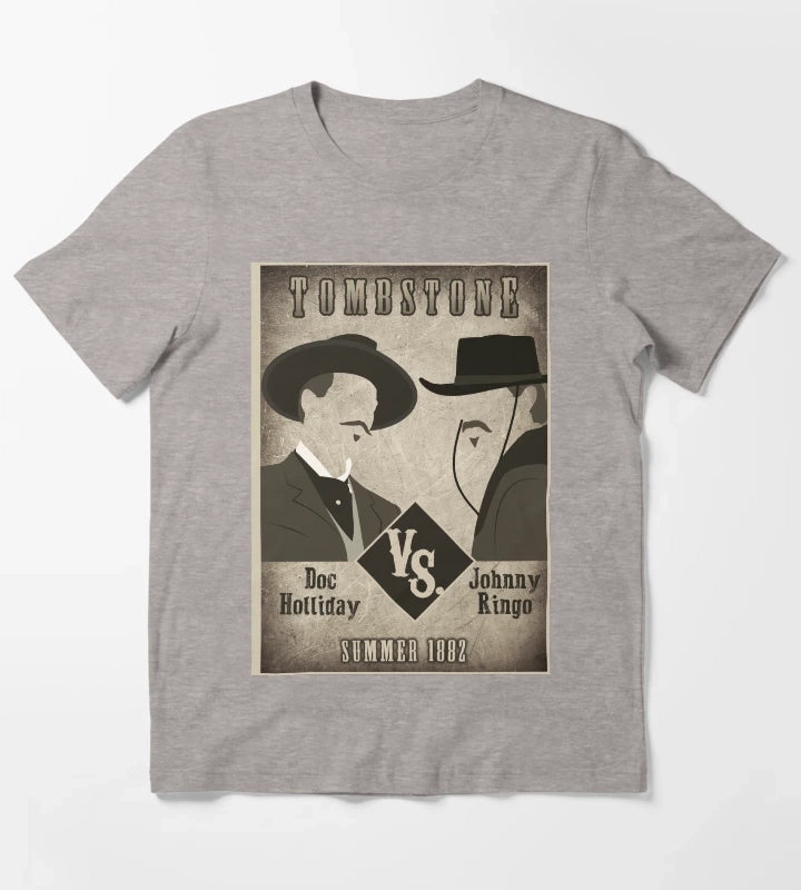 Doc vs Ringo T-Shirt Heather Grey