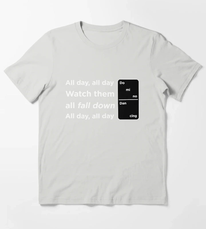 Domino Dancing Pet Shop Boys T-Shirt Light Grey