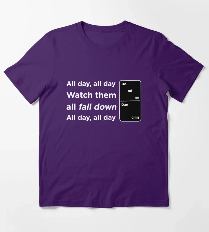 Domino Dancing Pet Shop Boys T-Shirt Purple