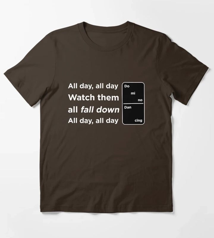 Domino Dancing Pet Shop Boys T-Shirt Brown