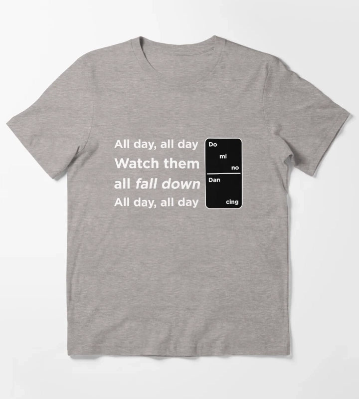 Domino Dancing Pet Shop Boys T-Shirt Heather Grey