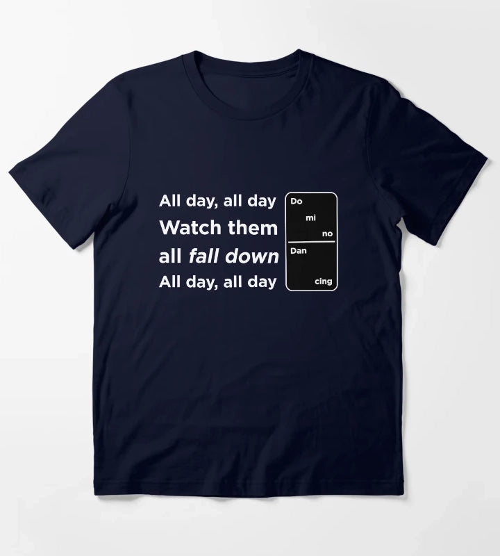 Domino Dancing Pet Shop Boys T-Shirt Navy