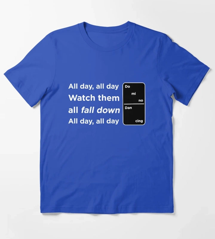 Domino Dancing Pet Shop Boys T-Shirt Blue