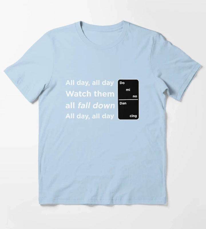 Domino Dancing Pet Shop Boys T-Shirt Sky Blue