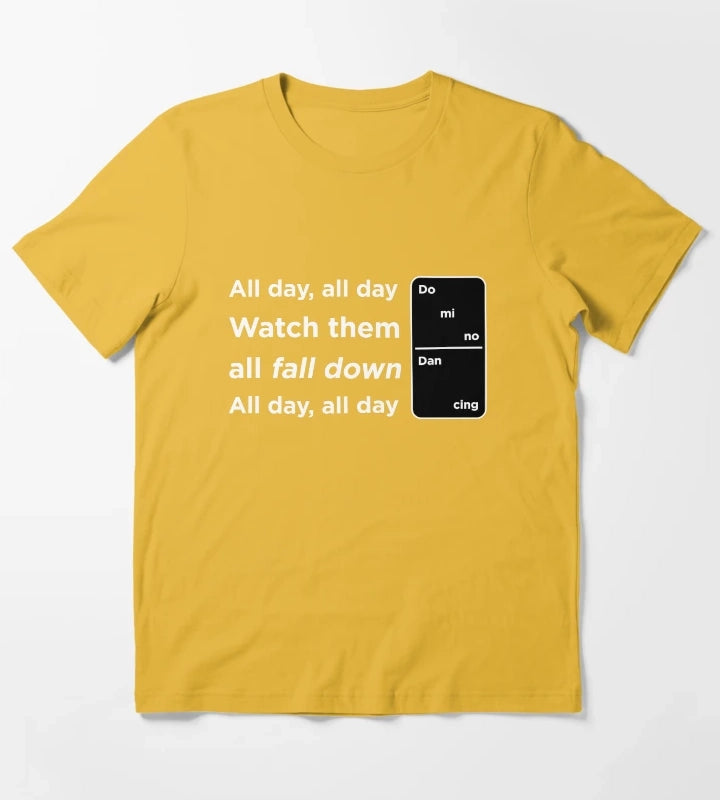Domino Dancing Pet Shop Boys T-Shirt Yellow