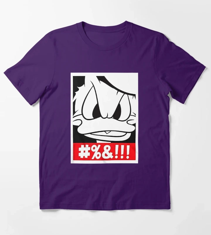 Donald Duck Big Face Box T-Shirt Purple